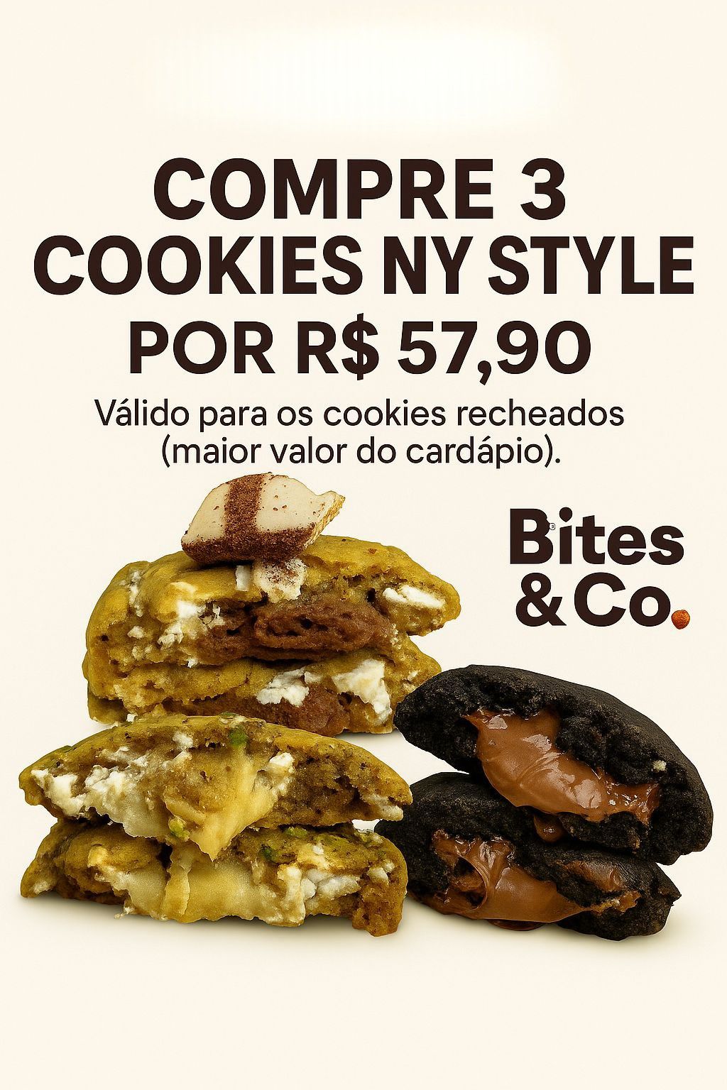 Compre 3 Cookies Ny Style por R$57,90
